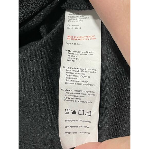 NWT Streetwear Society Women's Size Small Cold Shoulder Wrap Tulip Dress Black - Picture 5 of 8